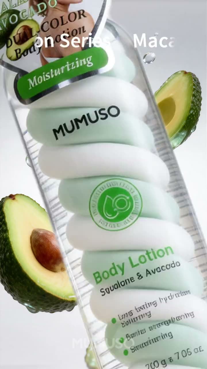 Macaron series squalane and avocado body lotion