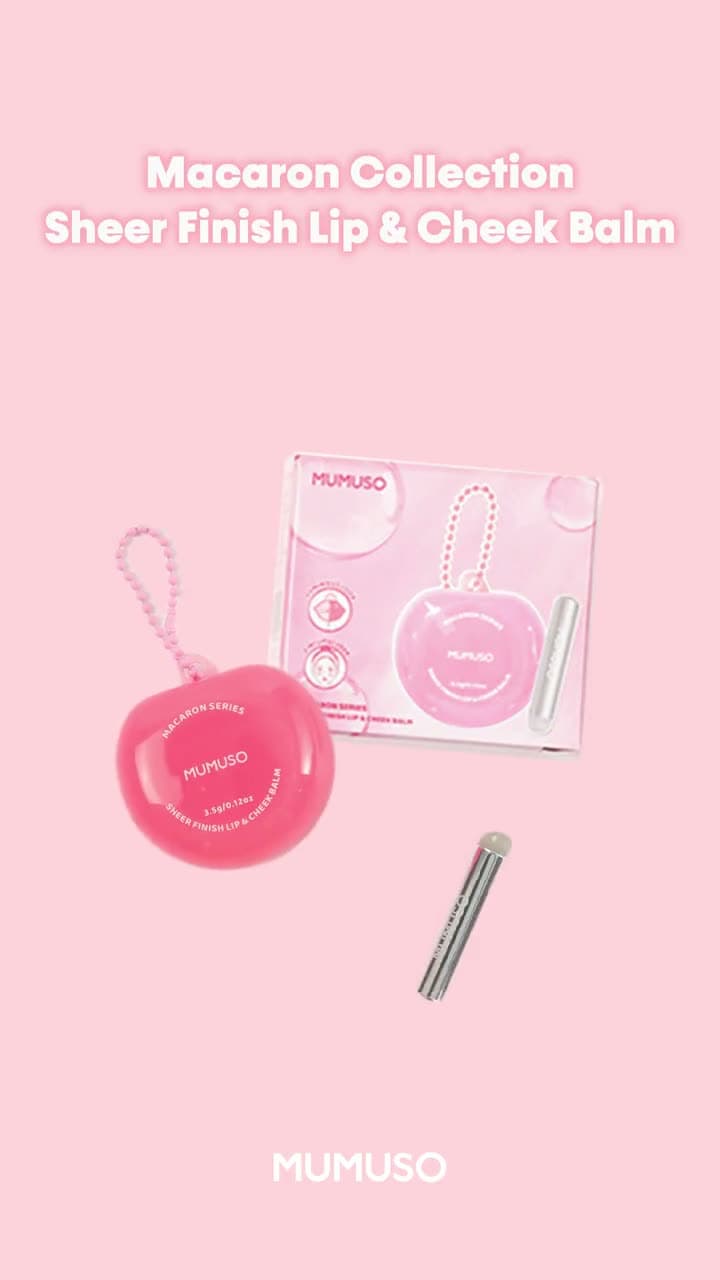 Macaron collection sheer finish lip and cheek balm