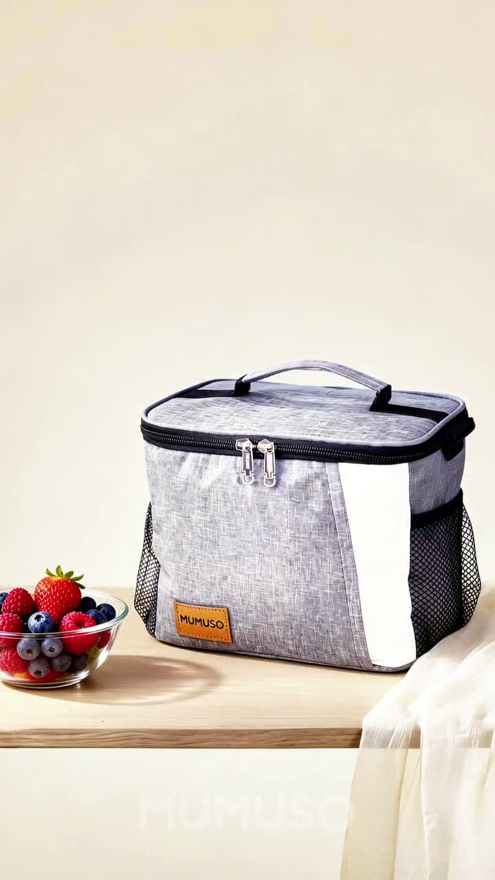 Insulated lunch bag with container set