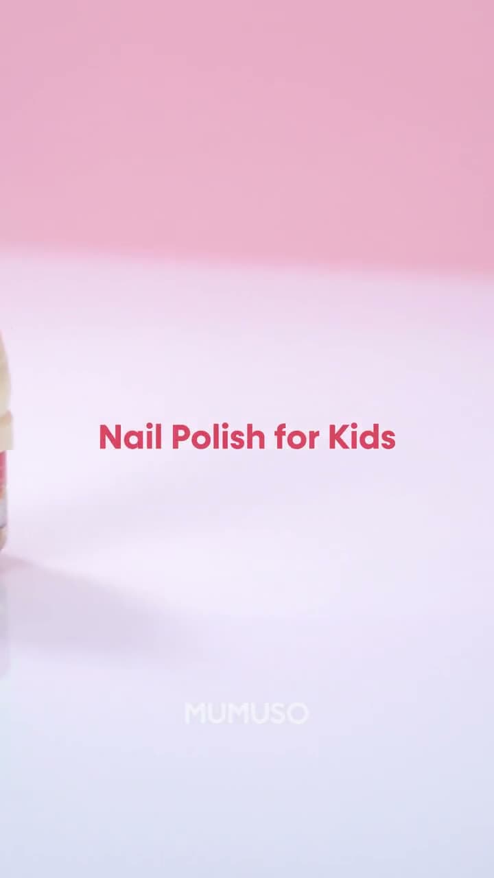 Peel-off water-based nail polish for kids